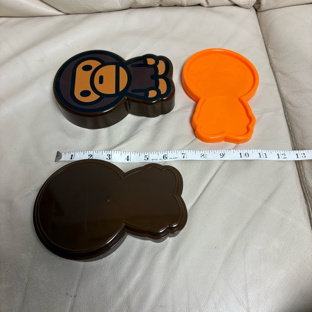 BAPE BABY MILO Plastic Lunch Bento Box Brown Bathing Ape Japan 2008 - Picture 4 of 12